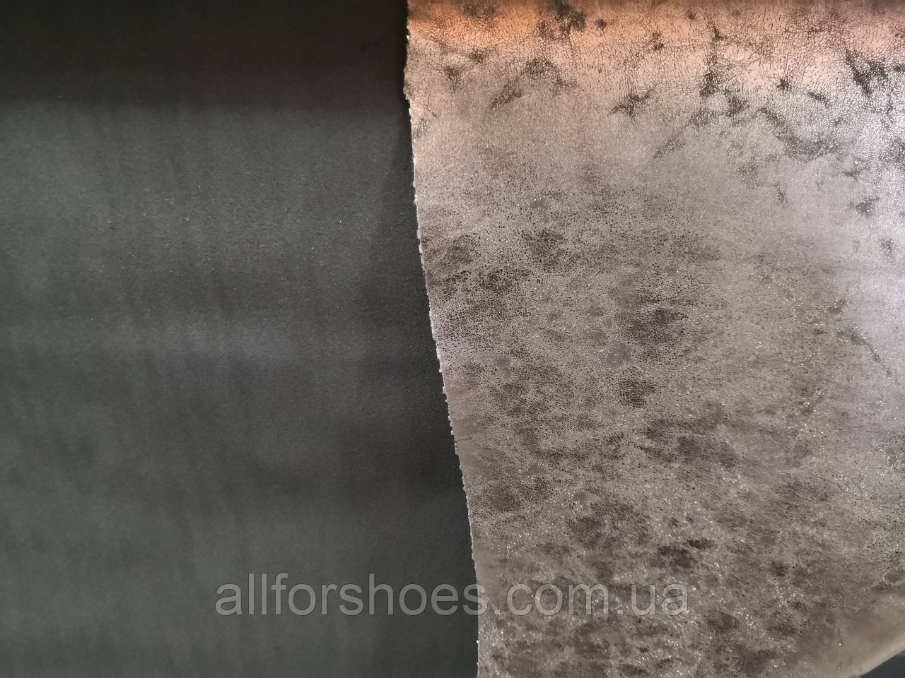 Шкірзамінник протертий сірий