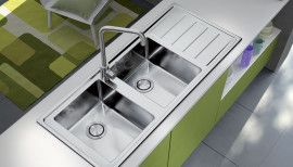Подвійна мийка Apell Linear Plus LNP1162FRBC RIGHT 11650