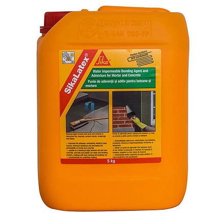 Універсальна добавка пластифікатор Sika SikaLatex 5 кг, фото 2