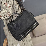 Жіноча сумка із заклепками, фото 4