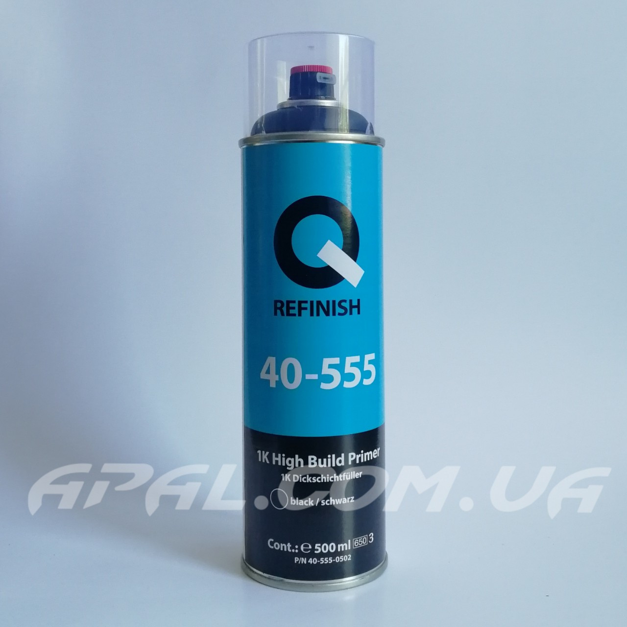 Q-Refinish 40-555 Грунт-наповнювач чорний 500мл (аерозоль)