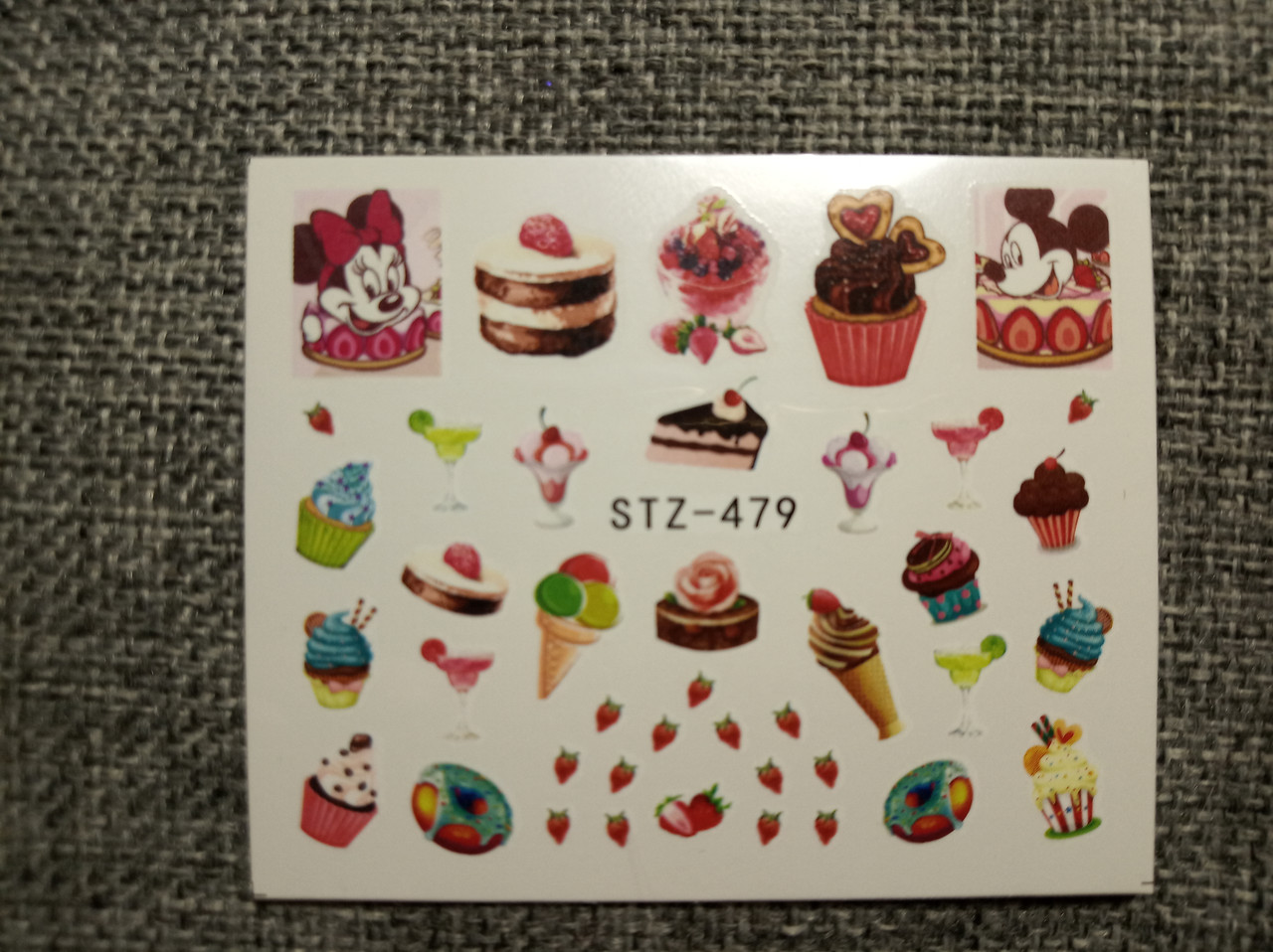 Слайдер-дизайн для нігтів (водні наклейки на нігті) STZ-479, фото 1