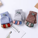 Жіночі рукавиці з відкритими пальцями сірі, фото 7