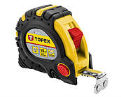 Рулетка Topex сталева стрічка 5мx25мм, магніт (27C345)