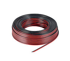 Акустический кабель 2*0,75 (bimetal black-red)
