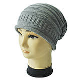 Шапка для чоловіків і жінок унісекс весна/осінь синя, фото 3