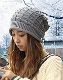 Шапка весна/осінь унісекс сіра, фото 5