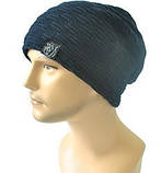 Тепла зимова чоловіча шапка, коричнева, фото 2