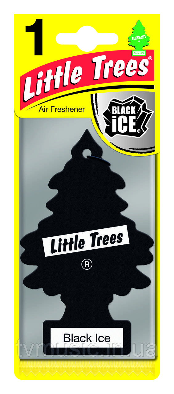 Ароматизатор у машину Little Trees Black Ice / Чорний лід