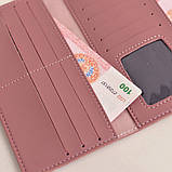 Жіночий гаманець портмоне сіро зелений, фото 2