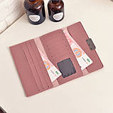 Жіночий гаманець портмоне сіро зелений, фото 3