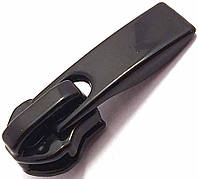 Бегунок Барышевский волна, обувной, усиленная ручка (СПИРАЛЬ Тип-7 (10) цвет черный (50шт. в уп.)
