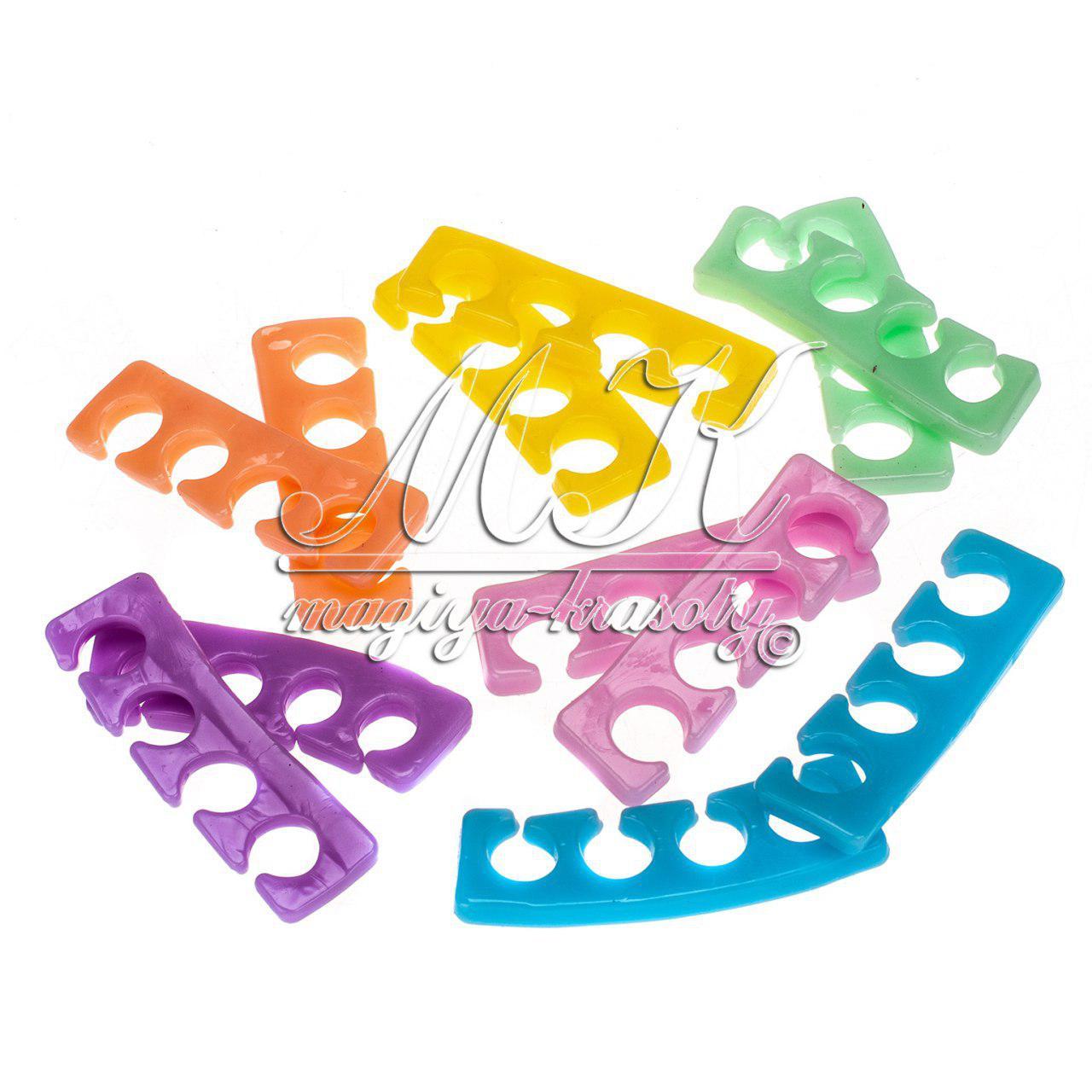 Силіконовий багаторазовий сепаратор (розділ пальців) для педикюру, 2 шт (пара)