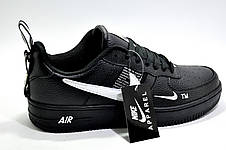 Чоловічі кросівки у стилі Nike Air Force 1 '07 Lv8 Utility, Black\ Чорні, фото 4