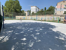 Бесшовное покрытие для школьной площадки г.Херсон, школа № 50 1