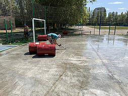 Бесшовное покрытие для школьной площадки г.Херсон, школа № 50 3
