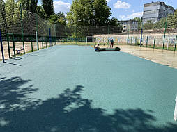 Бесшовное покрытие для школьной площадки г.Херсон, школа № 50 8