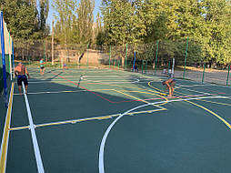 Бесшовное покрытие для школьной площадки г.Херсон, школа № 50 13