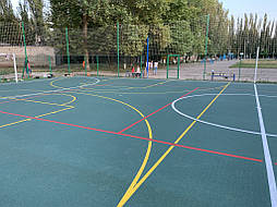 Бесшовное покрытие для школьной площадки г.Херсон, школа № 50 18