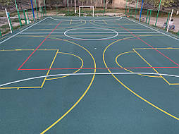Бесшовное покрытие для школьной площадки г.Херсон, школа № 50 19