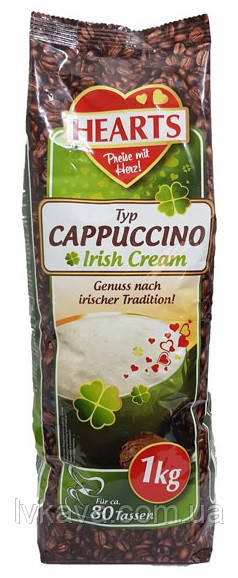 Кавовий напій Капучіно Hearts Irish cream, 1кг