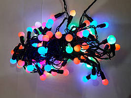 Гірлянда ФІГУРКИ (кулька) 40 LED на чорному дроті