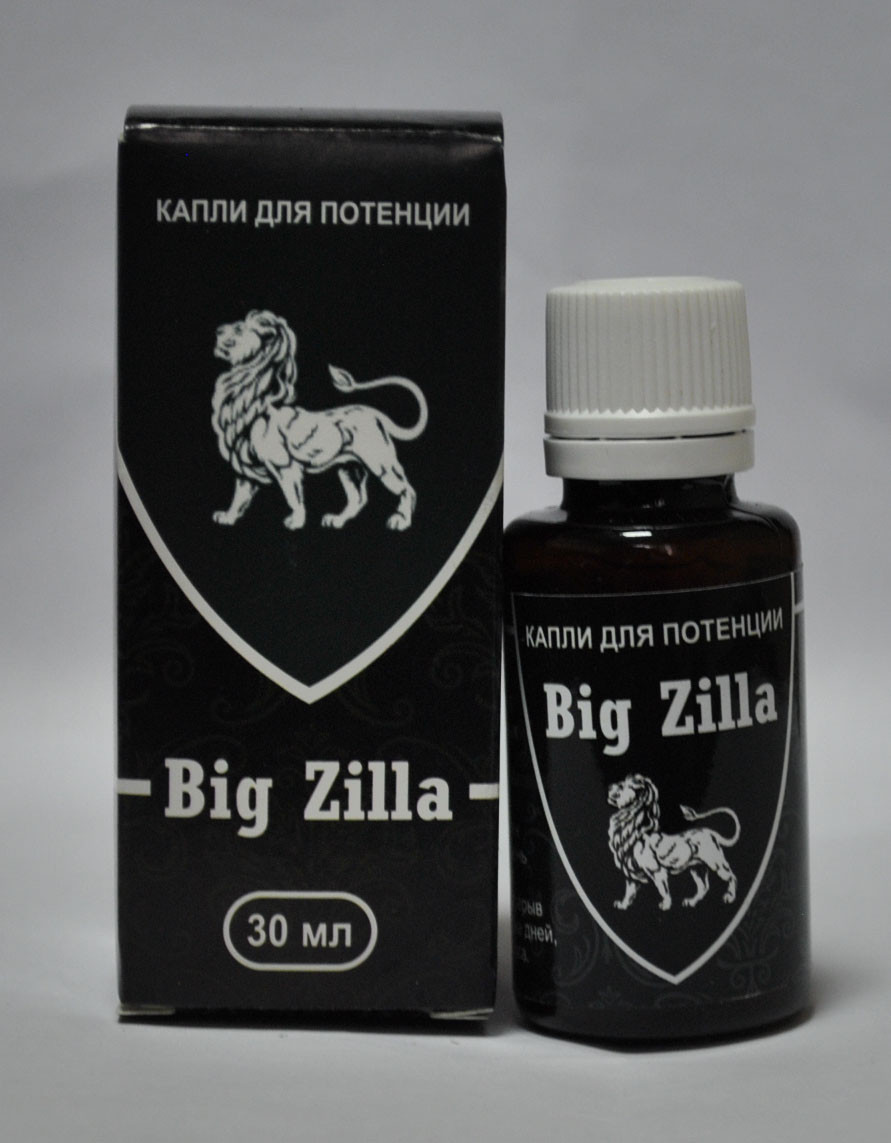 Краплі Big Zilla – активізація чоловічої сили