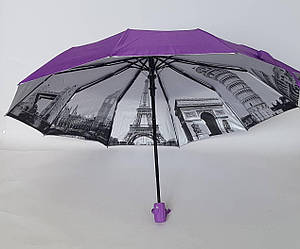 Жіноча парасолька напіватомат в кольорах
