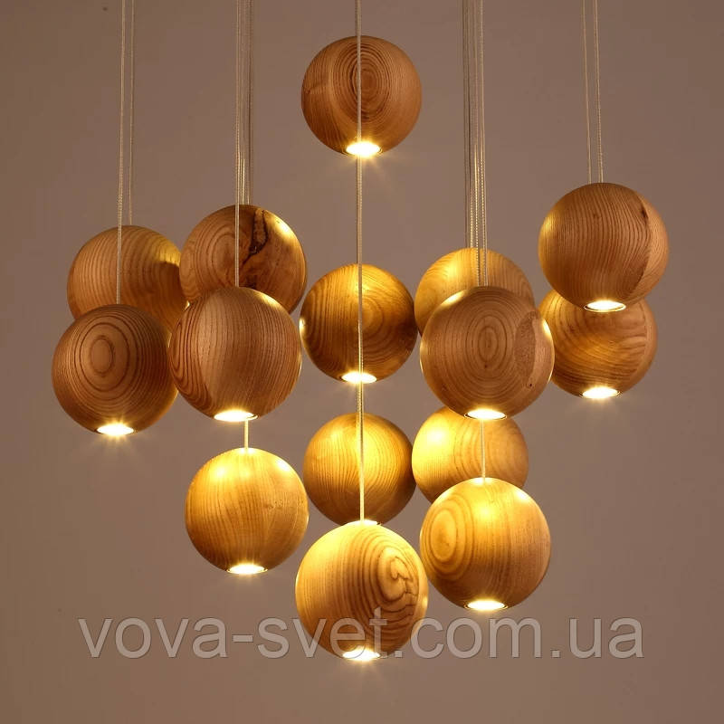 Світильник [LOFT WOOD BALL ]