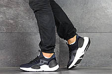 Чоловічі текстильні кросівки Nike Air Huarache,темно сині, фото 2