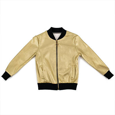 Куртка демісезонна для дівчаток Fashion 122 золотий 1352