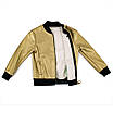 Куртка демісезонна для дівчаток Fashion 122 золотий 1352, фото 3