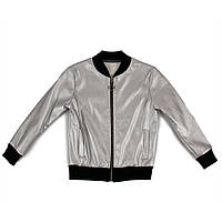 Куртка демисезонная для девочек Fashion 122 серебро 1352