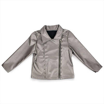Куртка демісезонна для дівчаток Fashion 122 срібло 8765
