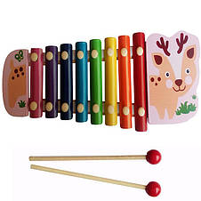 Дерев'яна іграшка для дітей Ксилофон, фото 2