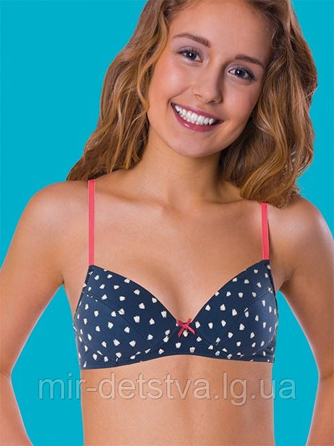 Бюстгальтери трикотажні підліткові TM Key, Польща оптом р.70AA, 75AA,