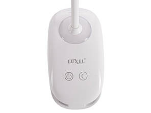 Світлодіодний настільний світильник Luxel Прищіпка 6W IP20 (білий) + USB, нічник (TLC-04W), фото 3