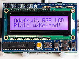 RGB LCD екран 16x2 з клавіатурою для Raspberry Pi від Adafruit