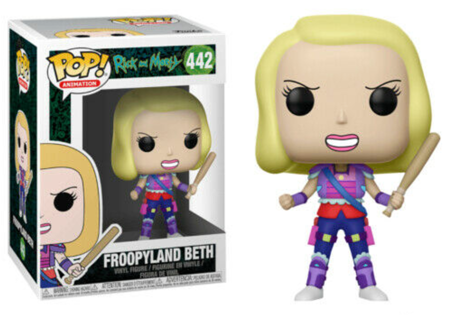 Фігурка Funko Pop Фанко Поп Рік і Морті Бет з битою Абетка Бет Rick & Morty Froopyland Beth 10см RM B442, фото 1