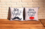Подушка Mr. Right, 40х40 см, фото 3