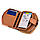 Компактний жіночий Гаманець Шкіряний Kafa з RFID захистом (AE1869 gold-orange), фото 9