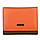 Маленький шкіряний жіночий гаманець з RFID захистом Kafa (413 orange-dark green), фото 7