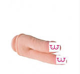 Анально-вагінальний фалоїмітатор на присоску DoubleThrill, фото 3