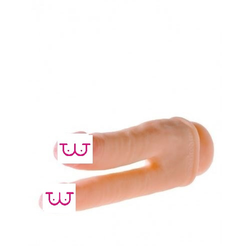 Анально-вагінальний фалоїмітатор на присоску DoubleThrill, фото 1