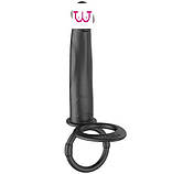 Анально-вагінальна насадка з кільцями для подвійного проникнення Rick, фото 2