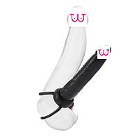 Анально-вагінальна насадка з кільцями для подвійного проникнення Rick