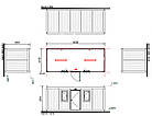 Контейнер (однокімнатний) FlatPack ÖZTÜRK 20FT-SDK-T1, фото 3