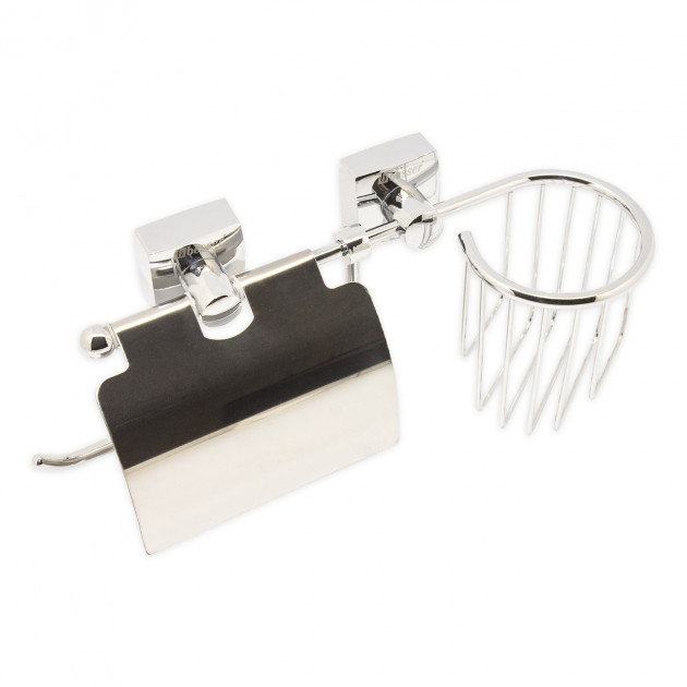 Тримач для паперу та освіжувача повітря 28*11.5*12 см з неіржавкої хромованої сталі