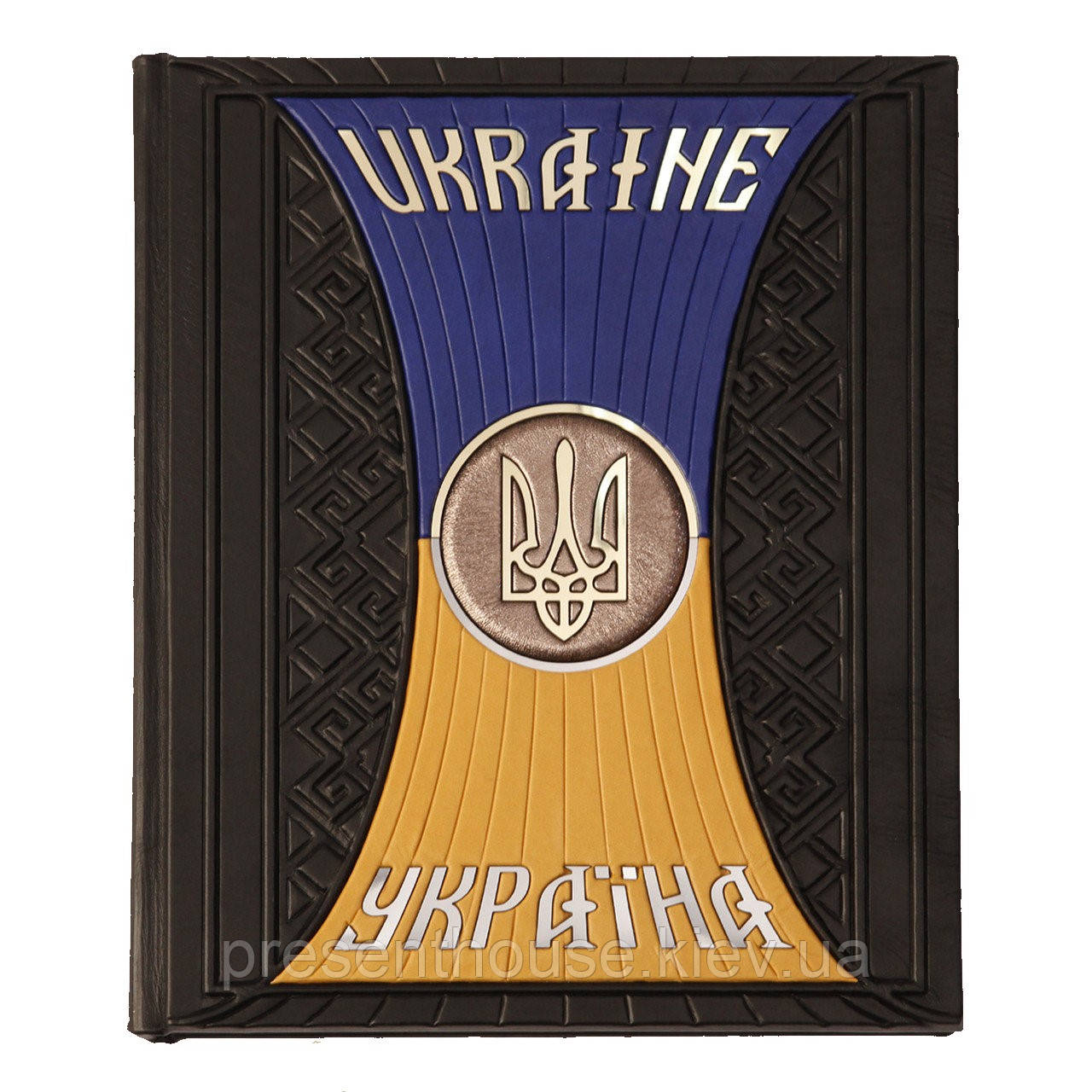 Книга в шкіряній палітурці Україна Фотоальбом, фото 1