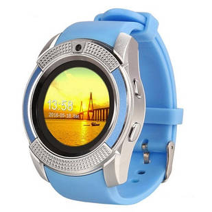 Розумні годинник Smart Watch V8 blue